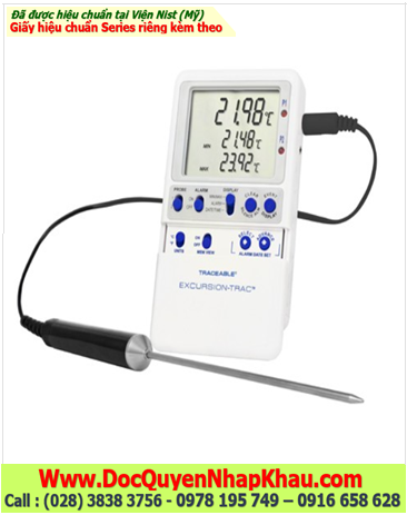 Nhiệt kế Vaccine Monitoring –50.00 đến 70.00°C, 6435 Excursion-Trac™ Traceable® Datalogger Thermometer